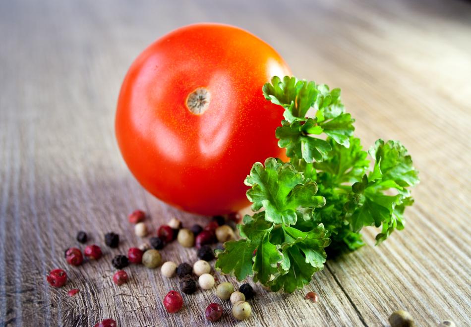 red Tomato, Vegetables and Parsley
