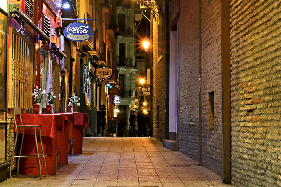 Bar on Street in night City