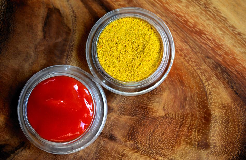 Curry Spices and Ketchup
