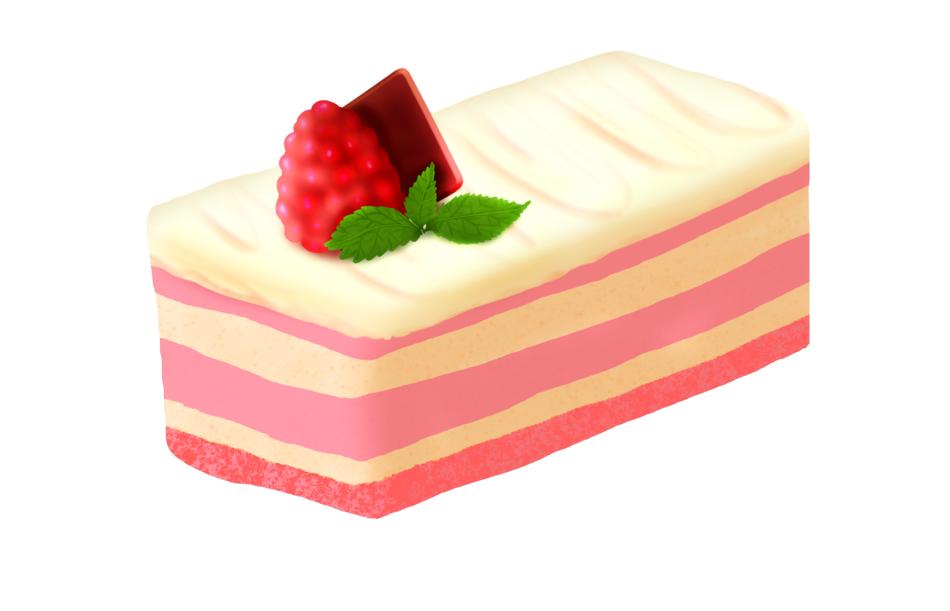 cake strawberry drawing