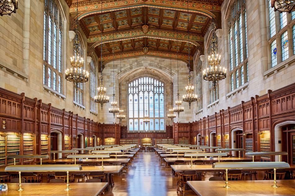 interior of the William W. Cook Legal Research Library