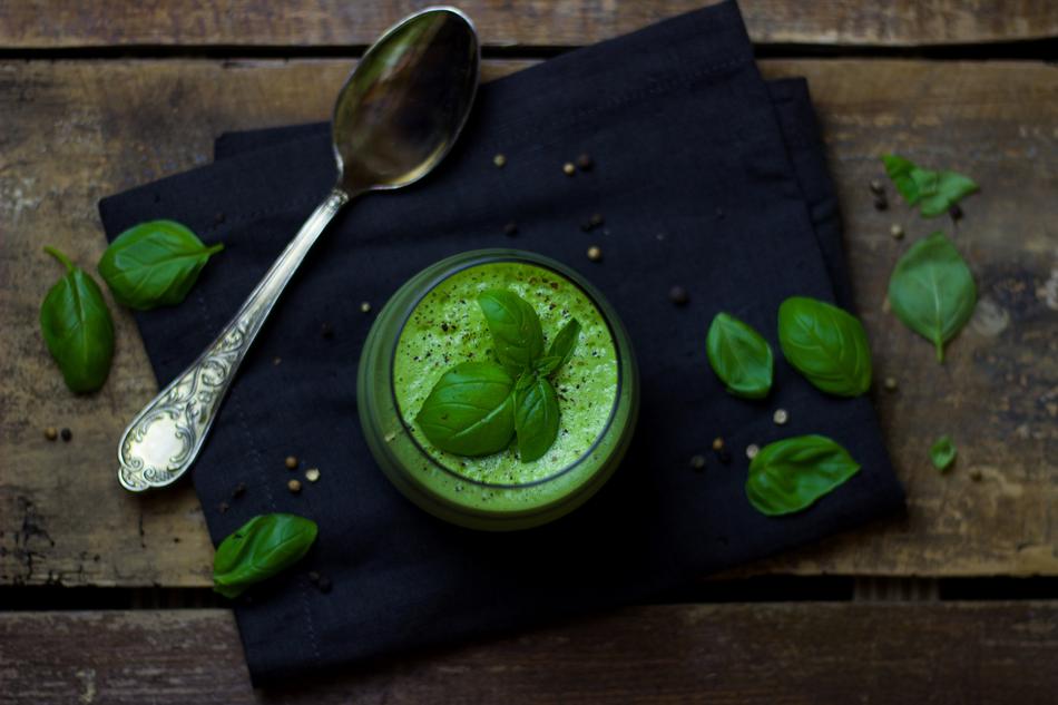 cram soup with basil