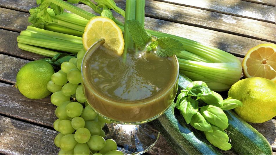 Smoothie Green and Grapes