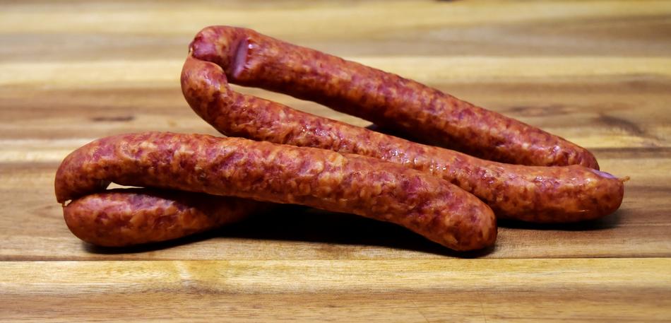 tasty spicy sausage