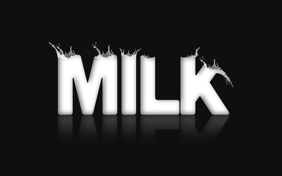 milk healthy text drawing