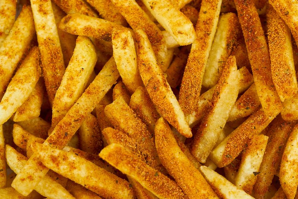 french fries, background