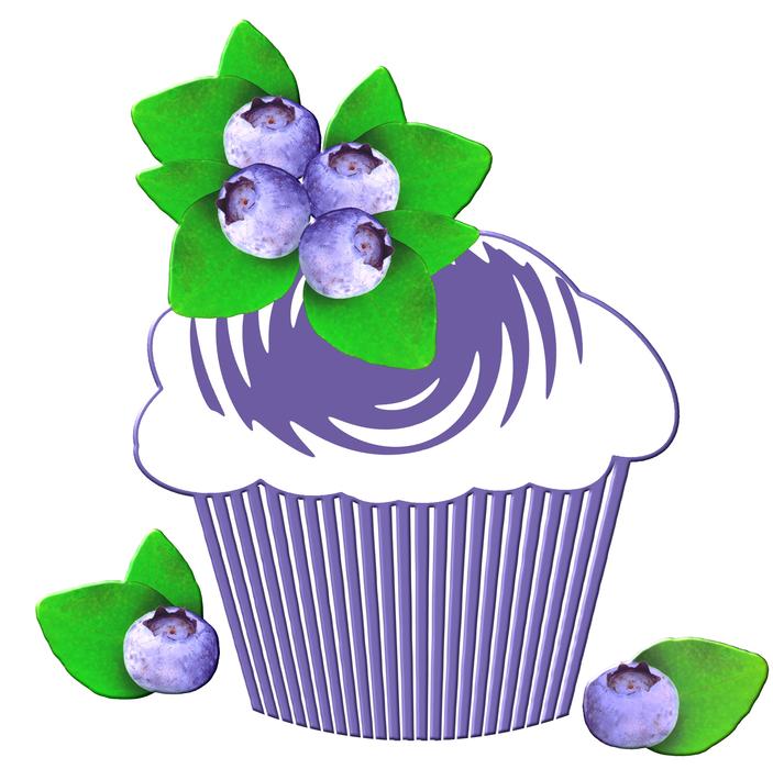 muffin with blueberries