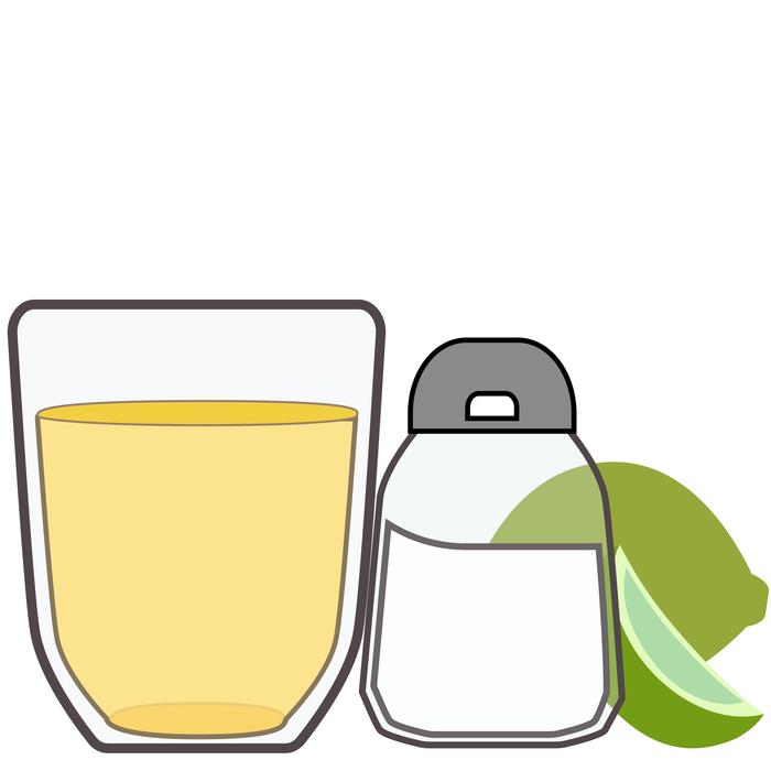 graphic tequila and bottle