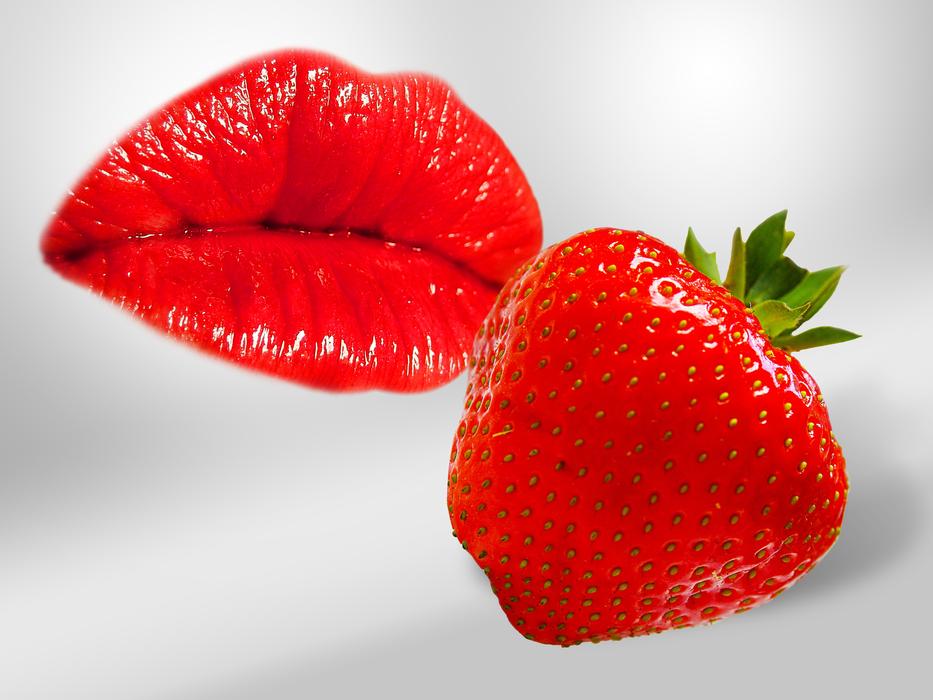 Fruit Strawberry Red lips