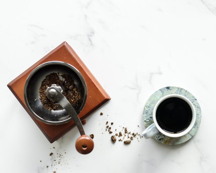 Wooden grinder and Drink Cup