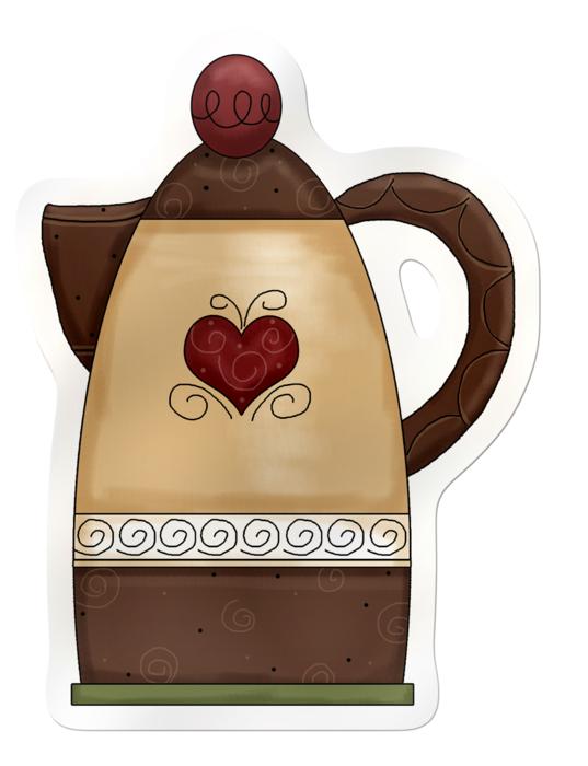 drawing of coffeepot heart