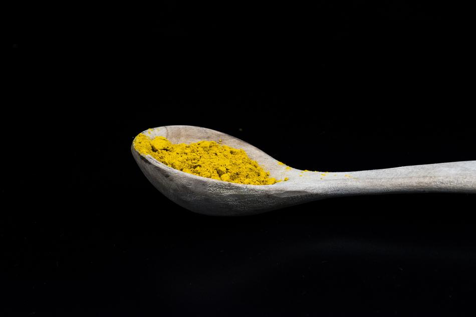 yellow Pepper wood spoon