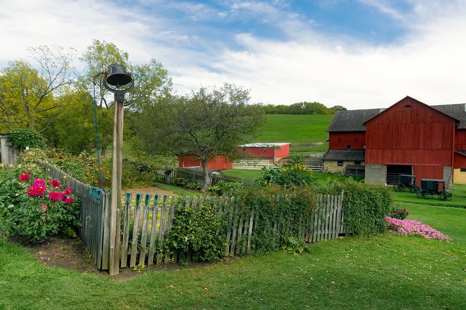 Amish's farm in Ohio