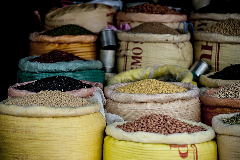 bags of beans on the market