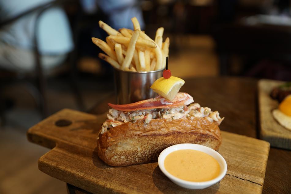 Lobster Sandwich and Potato