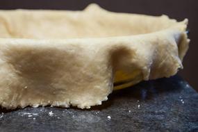 cake dough on a baking dish