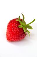 photo of natural strawberries on a white background