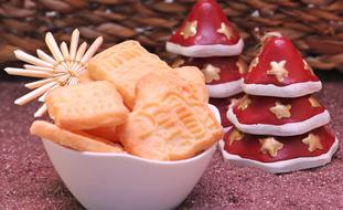 homemade cookies and christmas candles