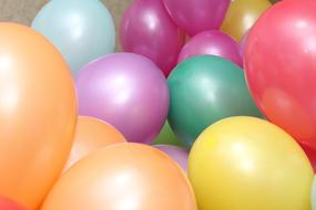 shiny easter eggs of different colors