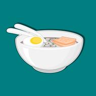 painted asian soup