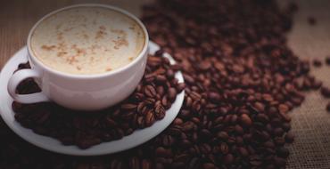 lots of coffee beans for an aromatic drink