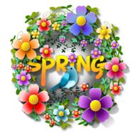 birds animals flowers spring drawing
