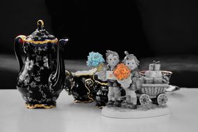black Porcelain Coffee Pot