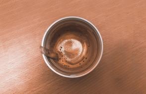 Coffee Cup foam and Spoon