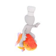3d model man red fish