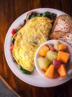 Breakfast Eggs and Fruit