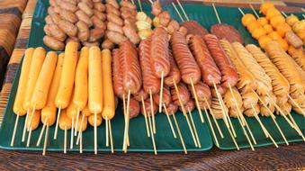 Food market meat