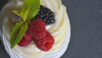 Dessert Food Sweet berry mint