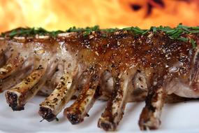 grilled lamb with ribs