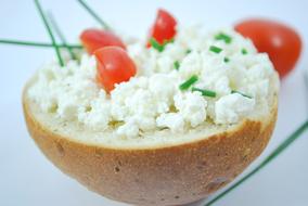 juicy delicious Cream Cheese Tomato