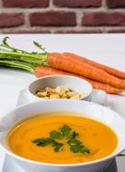 Carrots Soup Fresh orange