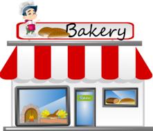 bakery shop drawing