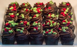 sweet Chocolate Dessert Cupcakes