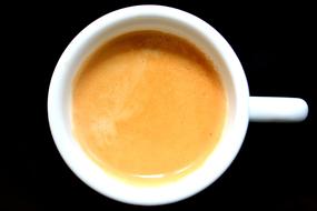 Cup Of Coffee at Black Background