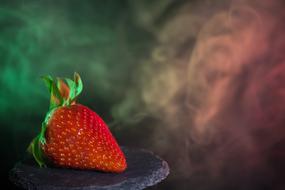 Strawberry Fruit and fog