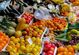 Fruits Stand at Market