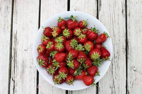 Strawberries Table Bowl