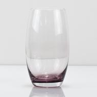 empty purple Glass at light background