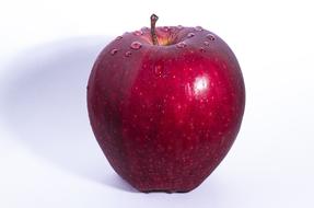 red Healthy Apple wet