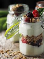 Yogurt Parfait in Glass
