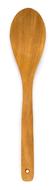 wooden spoon on white background