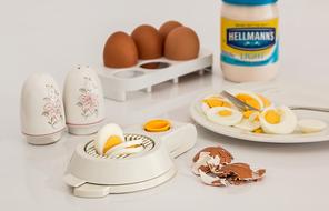 boiled eggs with mayonnaise