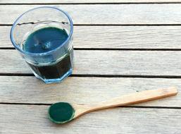 Spirulina Alga Vegetable Proteins drink
