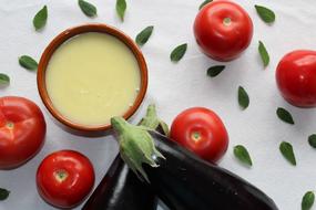 Tomatoes Eggplant Food