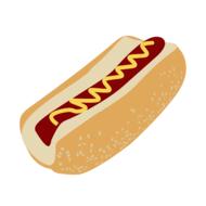 bun hot dog clipart