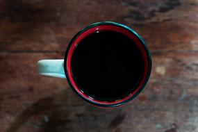 black drink in a cup